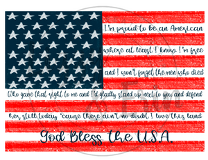 
                
                    Load image into Gallery viewer, God Bless The USA Print
                
            