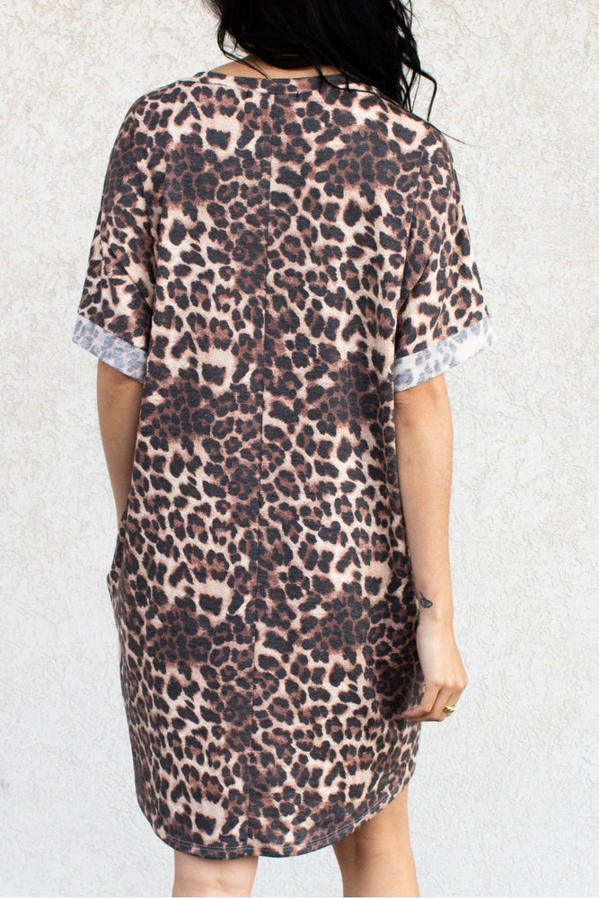 Leopard French Terry Tunic/Dress