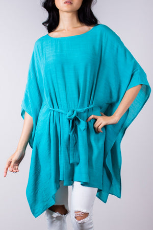 
                
                    Load image into Gallery viewer, &amp;quot;Flowing in the Wind&amp;quot; Tunic in Turquoise
                
            